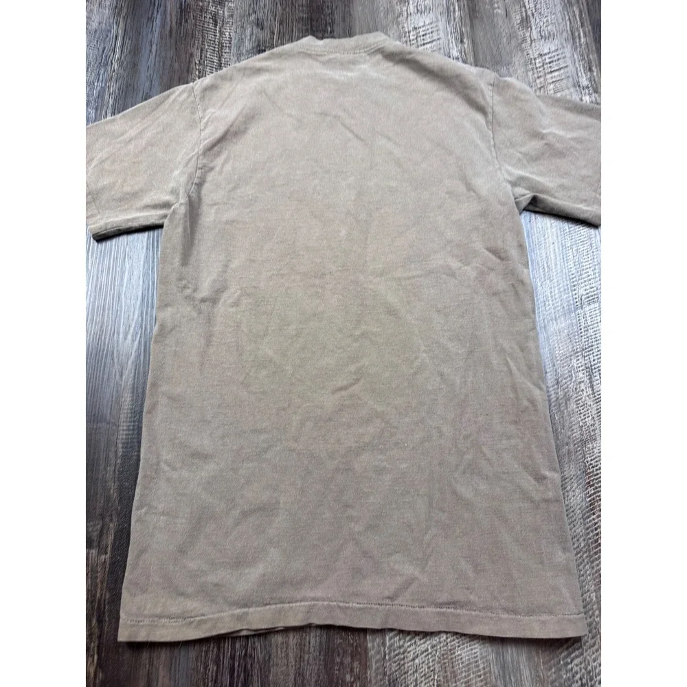 Vintage Oneita Power-T Gatlinburg Tennessee T-Shirt Mens Medium Tan Made in USA - Picture 5 of 6
